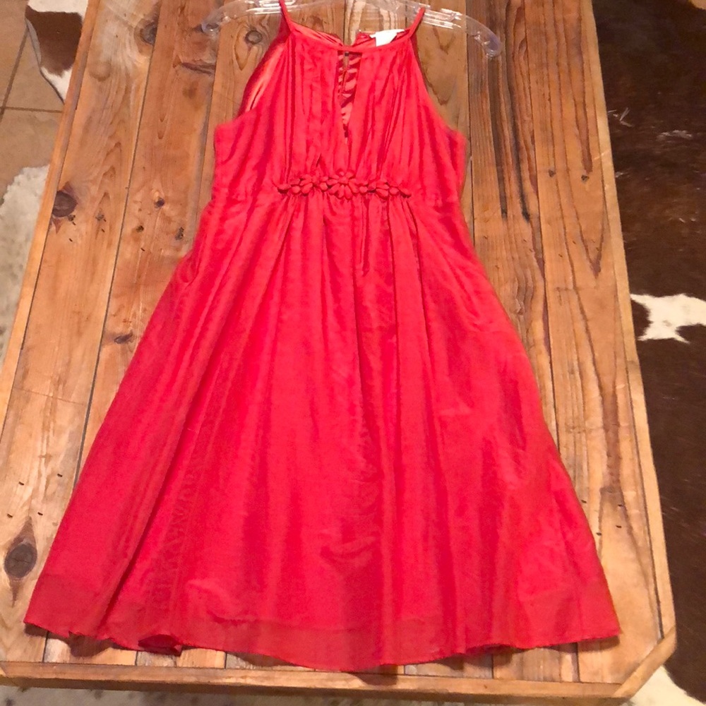 Cute coral dress I wore to a wedding